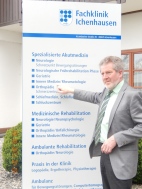 Herr Anwander at the klinik getting an overview of the facility!