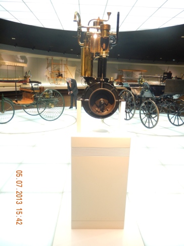 The first single cylinder 1-horsepower engine. It was actually lit with an open flame!