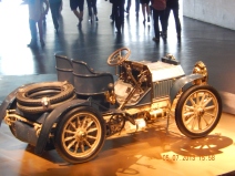 The oldest car in the museum owned by the Vanderbilt family