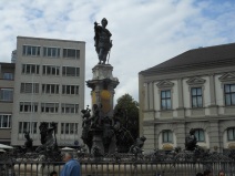 The Augustus statue on the north end of MaximillianStraße