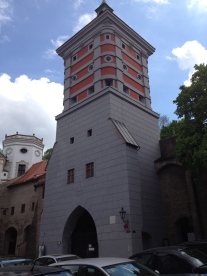 A guard tower for the city wall from former times